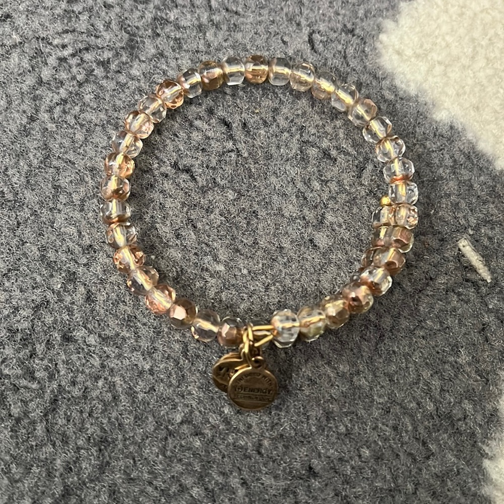 Alex and Ani pink toned wrap bracelet